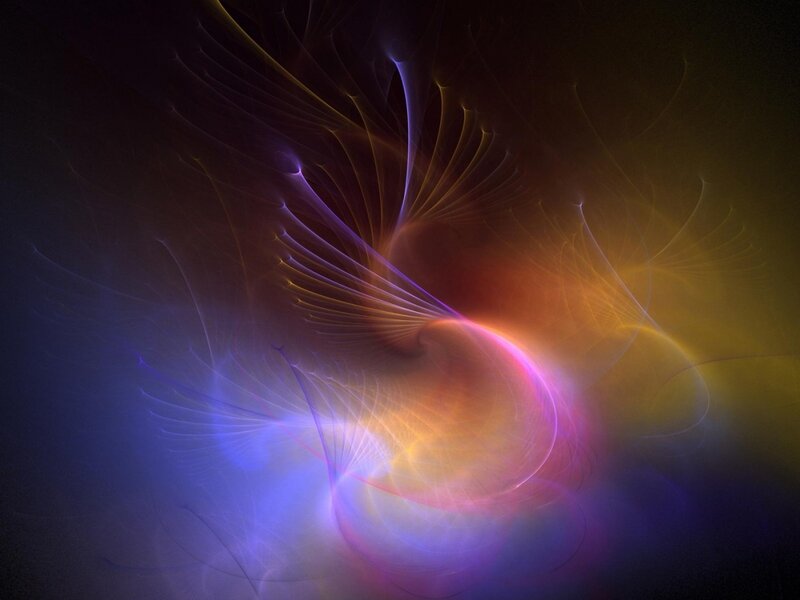 Colorful Light Patterns — Purple, Ethereal
