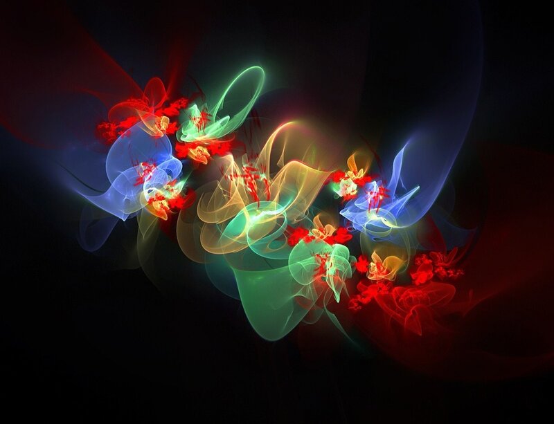 Colorful Light Patterns — Red