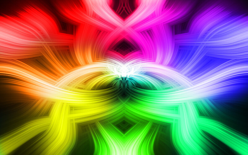 Colorful Light Patterns — Red, Vibrant, Abstract