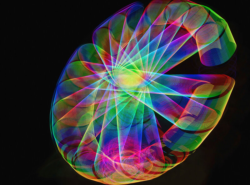 Colorful light patterns