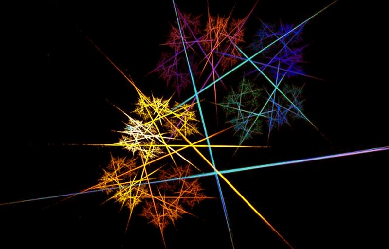 Colorful Light Patterns — Yellow, Dynamic