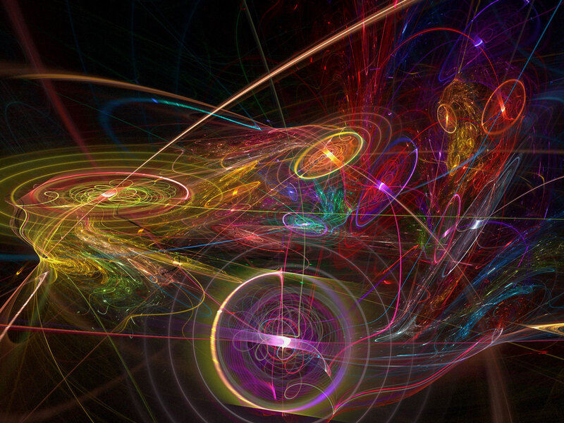 Colorful Light Patterns — Yellow
