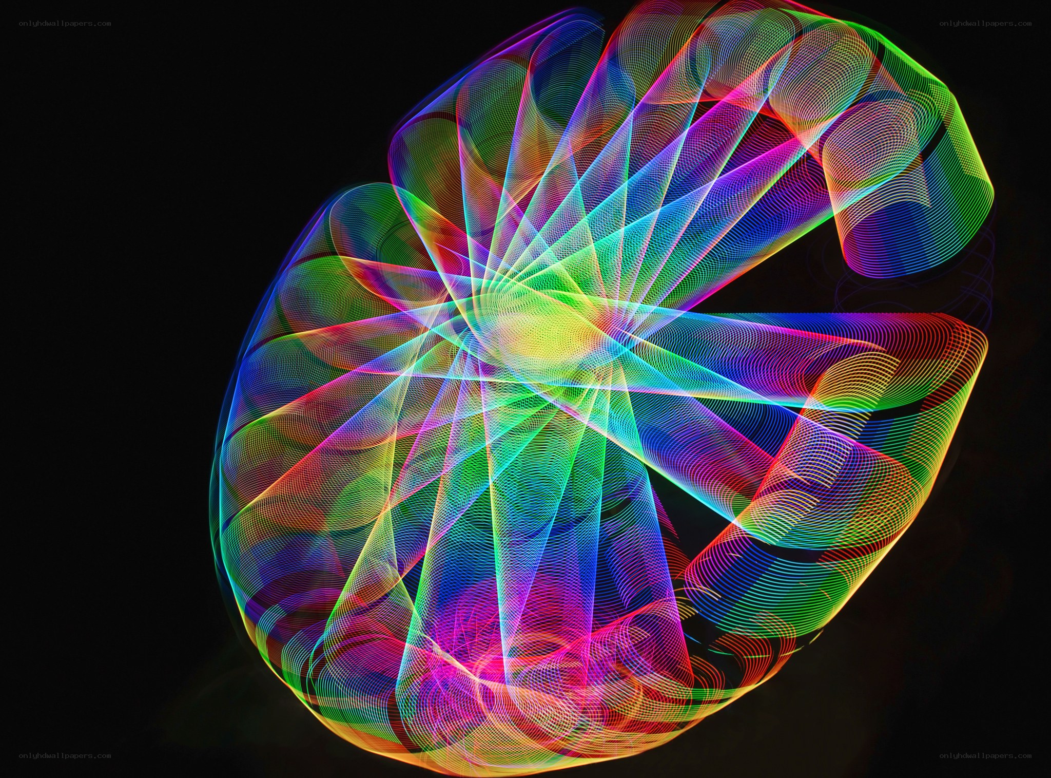 Colorful light patterns