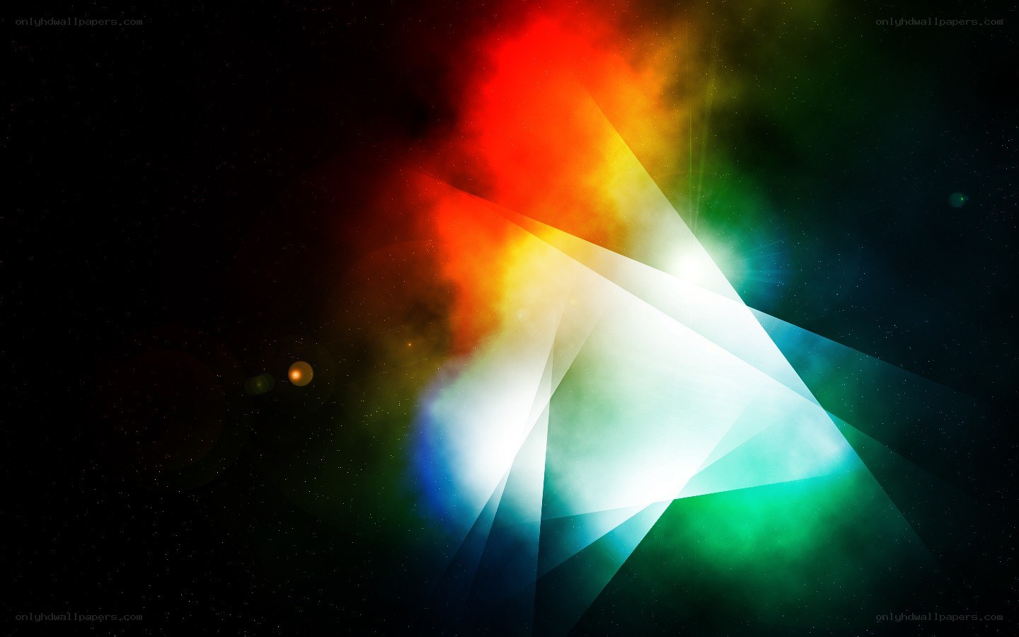 colorful light prism effect