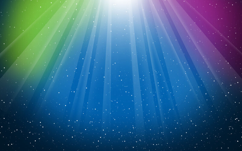 Colorful Light Rays — Blue, Serene
