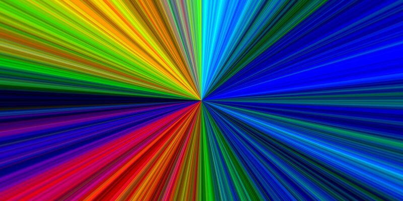 Colorful Light Rays — Blue, Vibrant