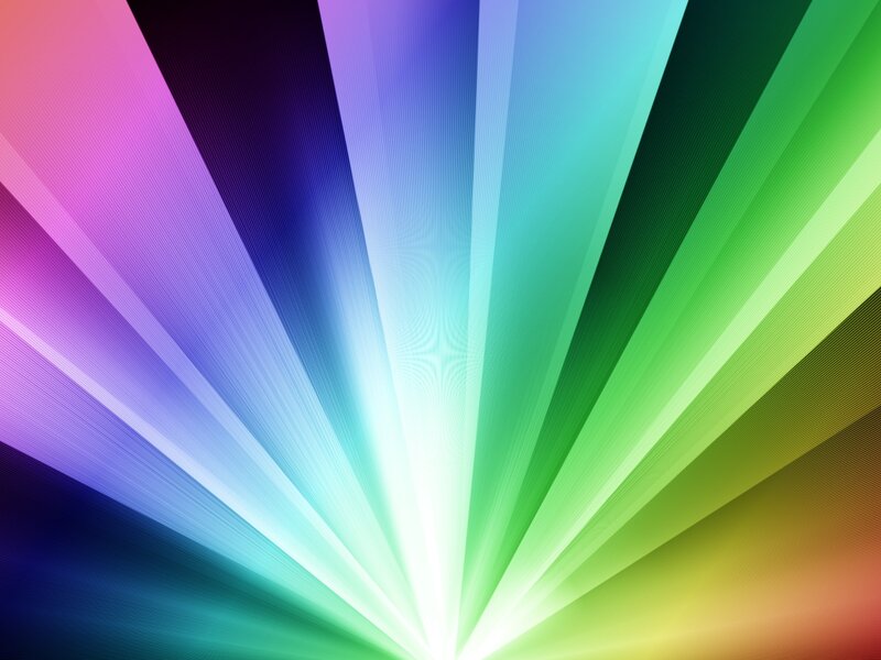Colorful Light Rays — Green
