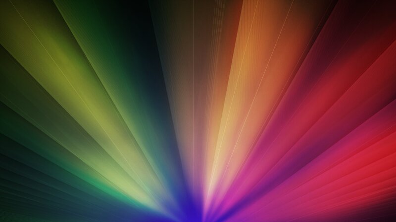 Colorful Light Rays — Green, Vibrant, Abstract, Gradient