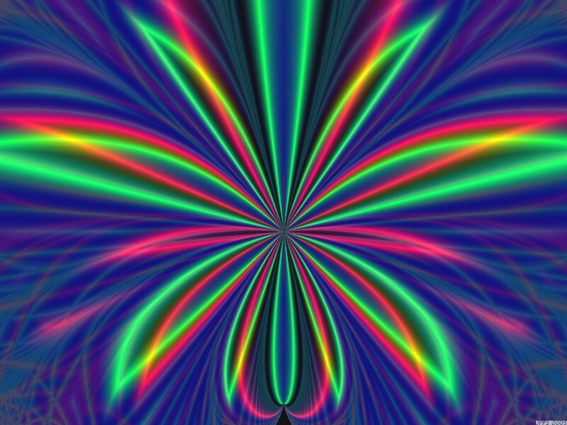 Colorful Light Rays — Green, Vibrant, Abstract, Lines