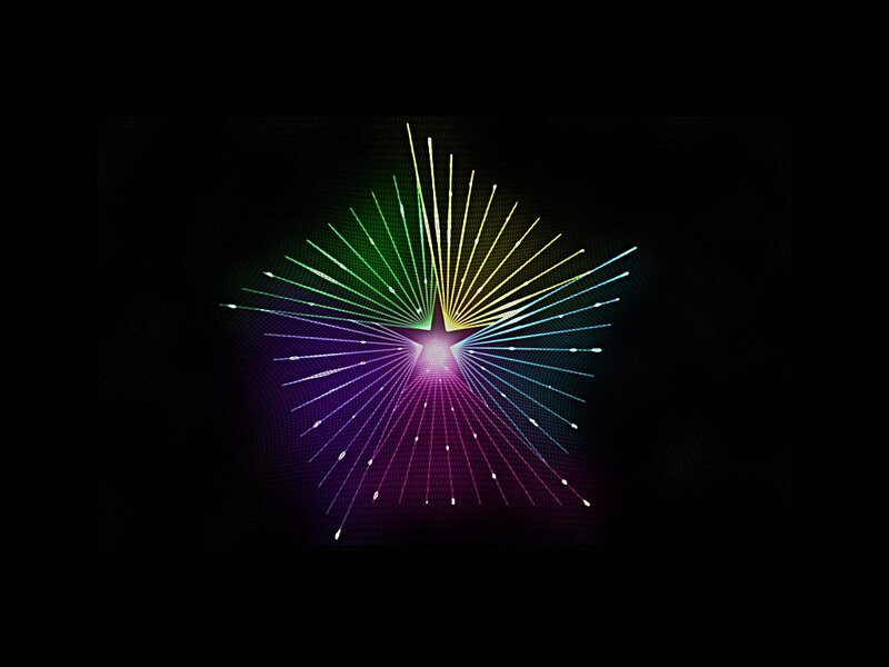 Colorful Light Rays — Green, Vibrant