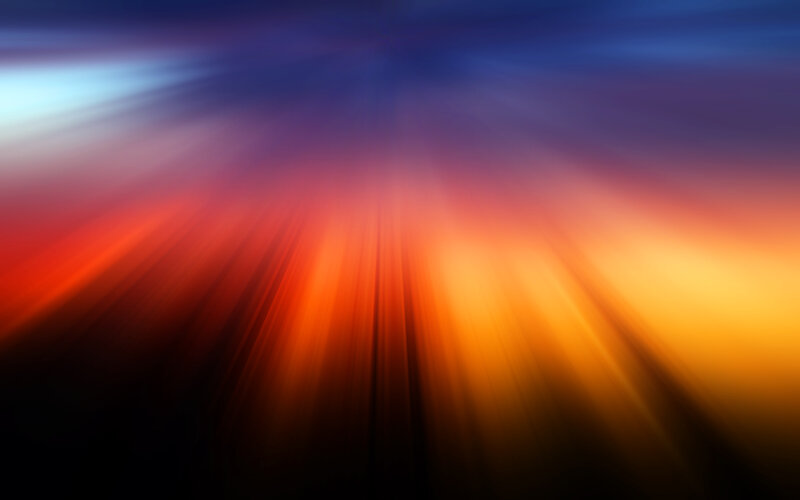 Colorful Light Rays — Red, Dramatic