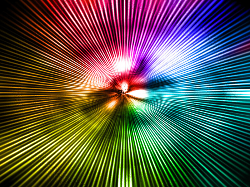 Colorful Light Rays — Red, Vibrant