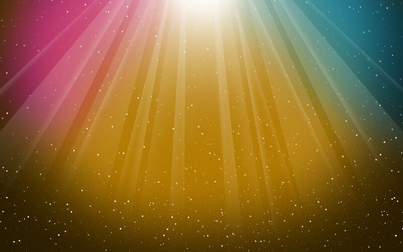 Colorful Light Rays — Yellow, Dramatic