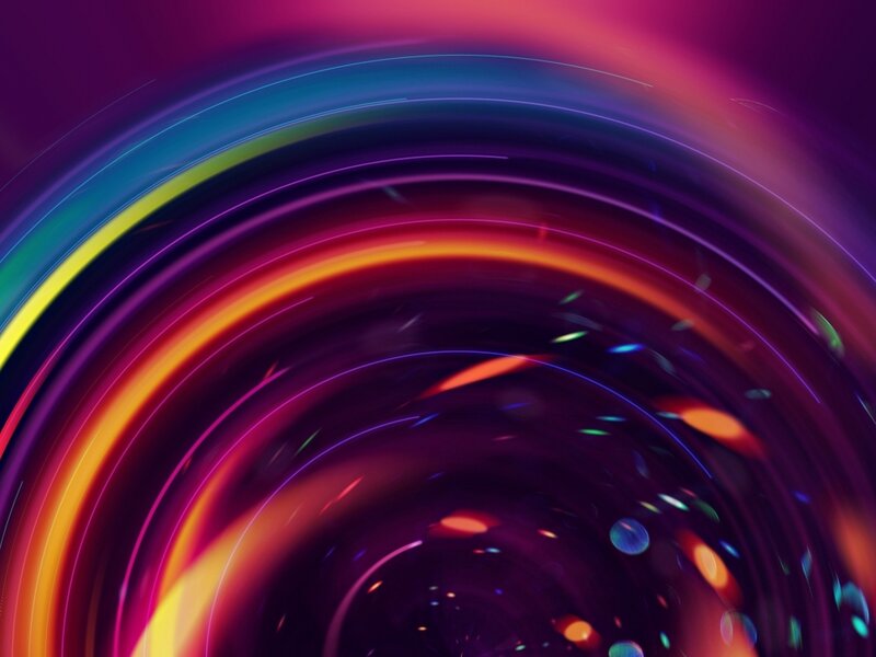 Colorful Light Rings — Purple