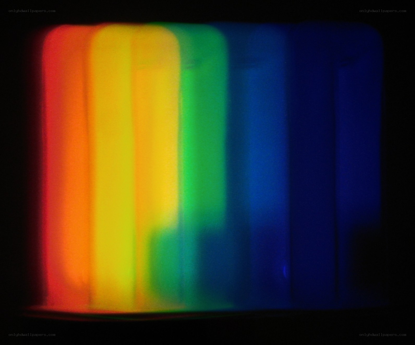 colorful light spectrum display