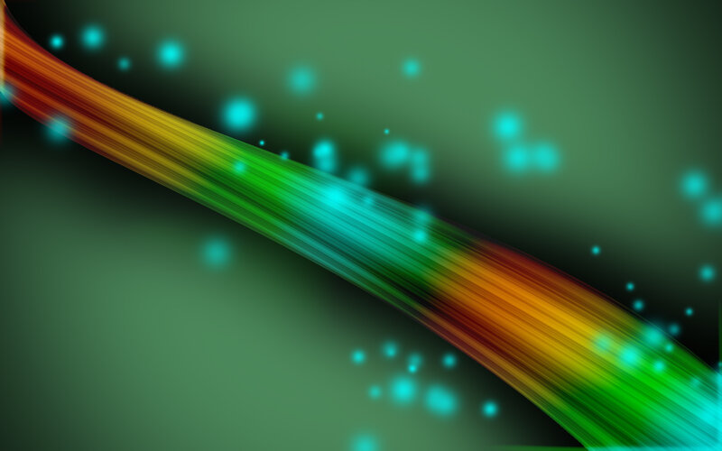 Colorful Light Streak — Green