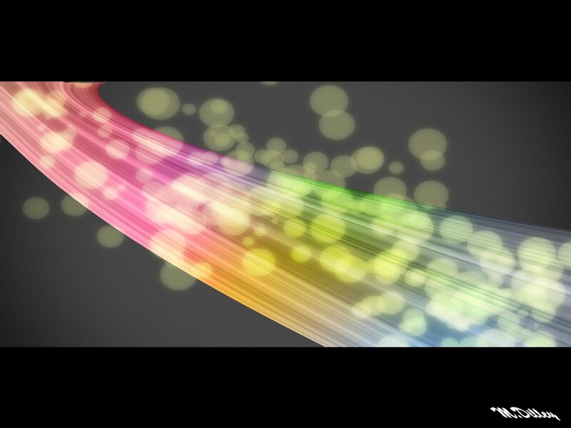 colorful light streak