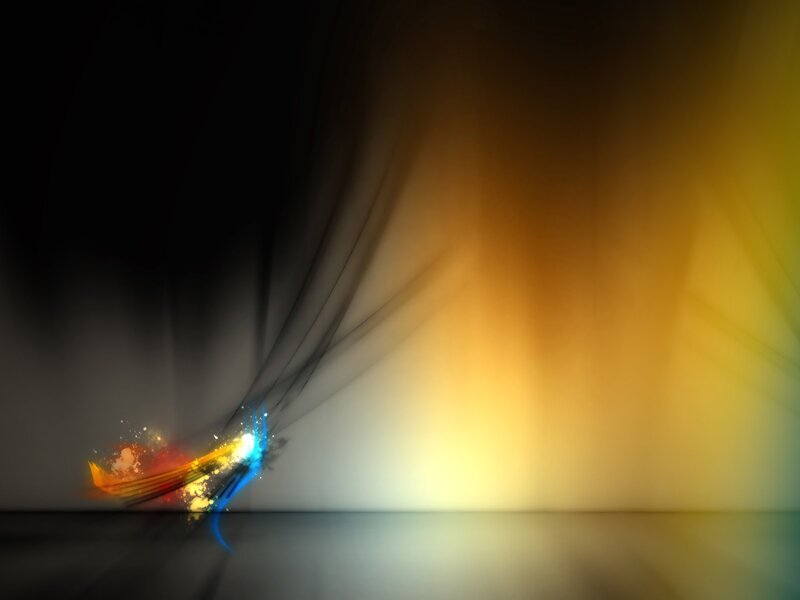 Colorful Light Streak — Yellow, Dynamic, Abstract, Splatter