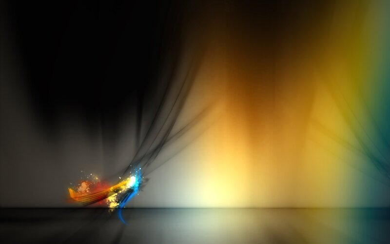 Colorful Light Streak — Yellow, Dynamic, Abstract