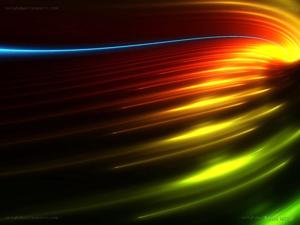 colorful light streaks
