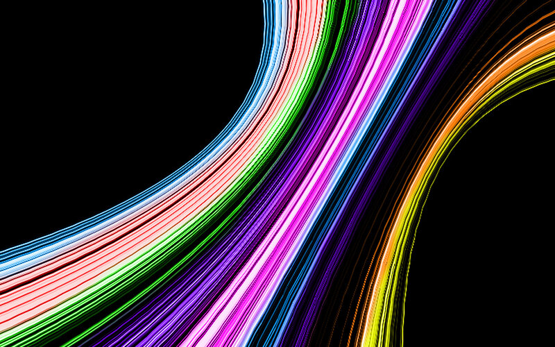colorful light streaks