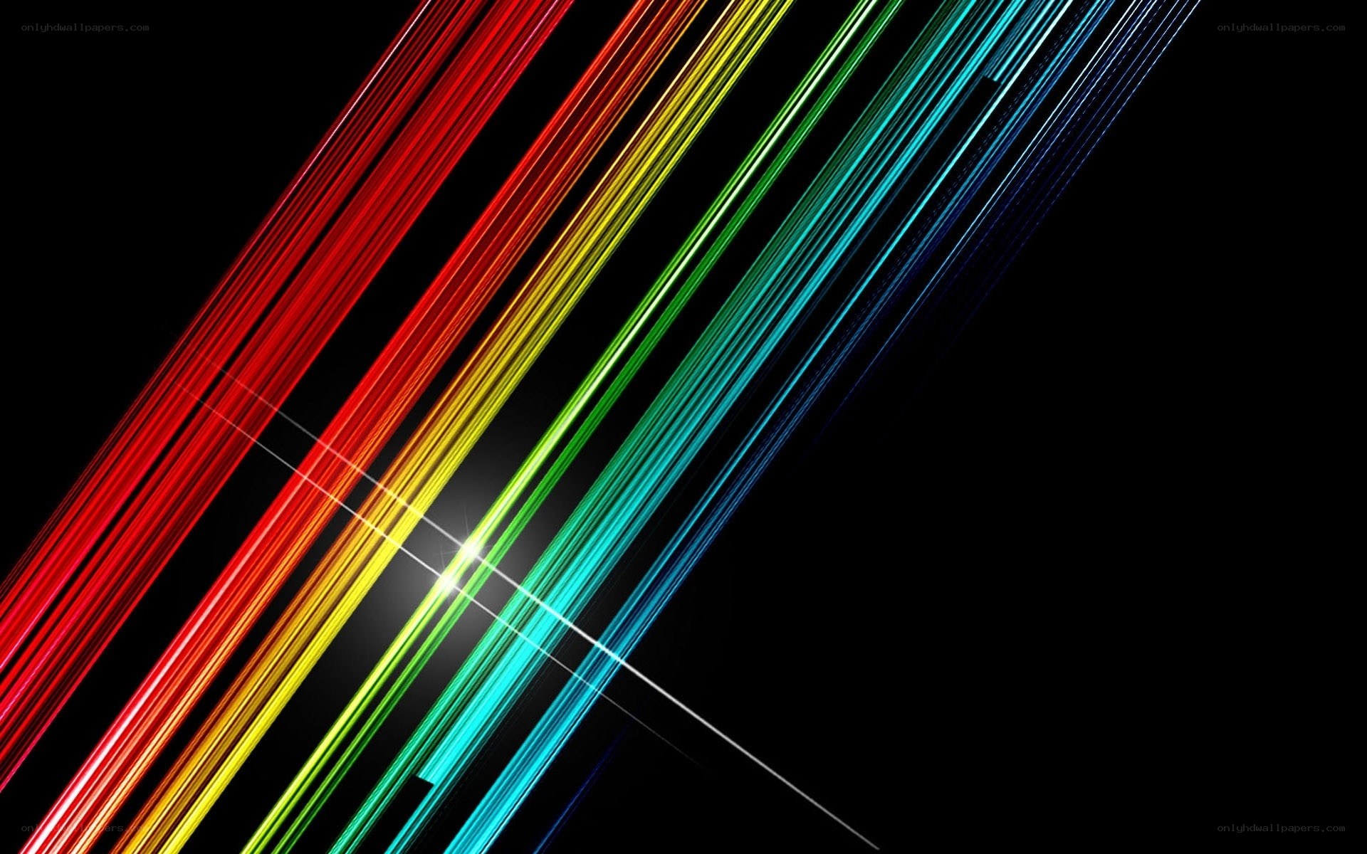 colorful light streaks