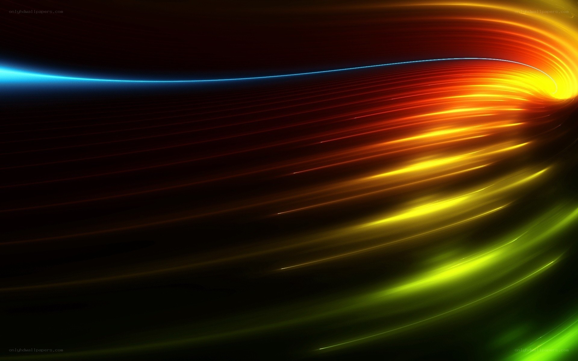 Colorful light streaks