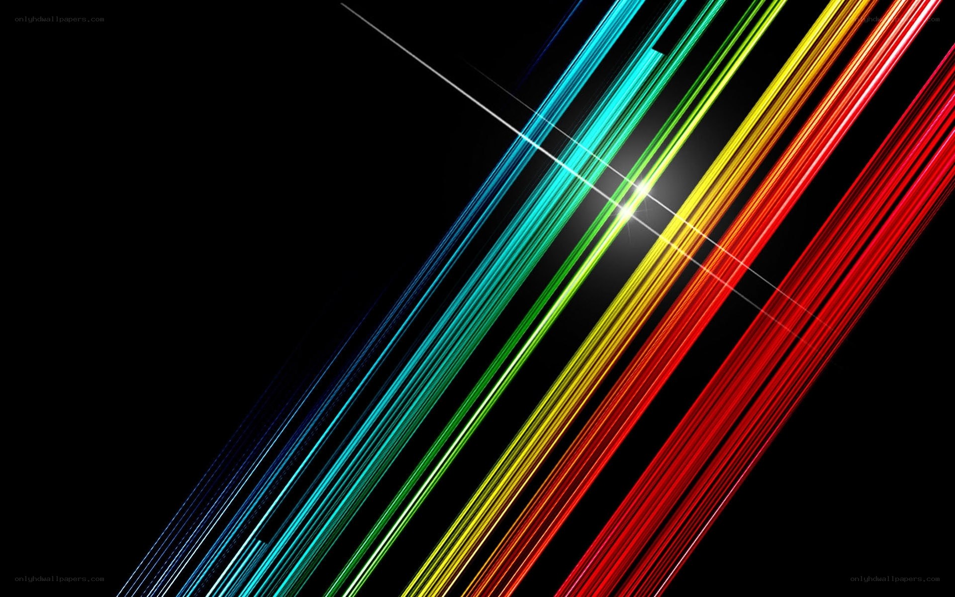 colorful light streaks