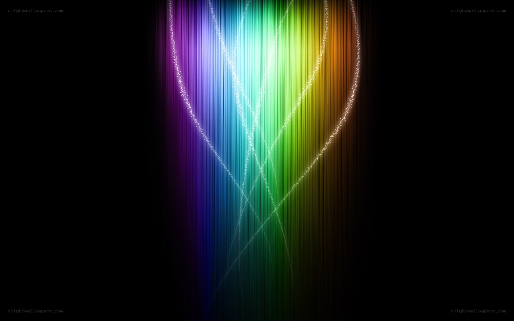 colorful light streaks