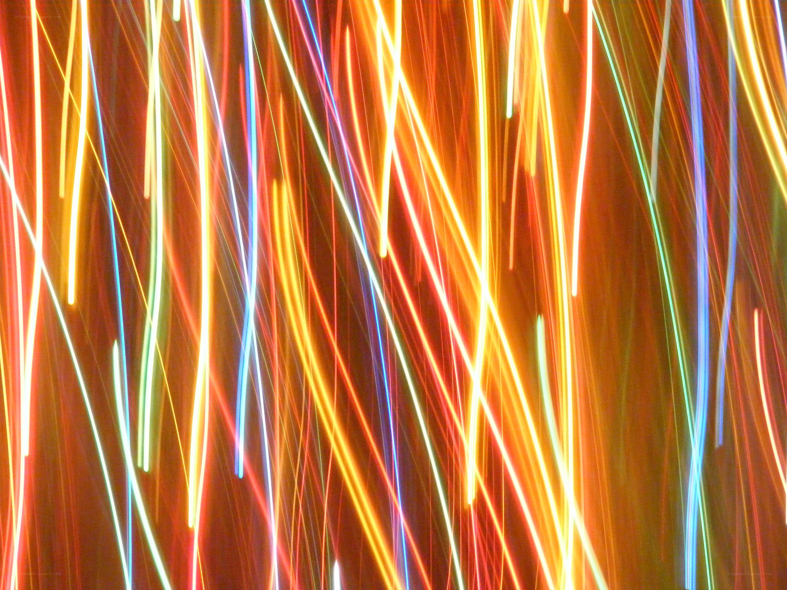 Colorful light streaks