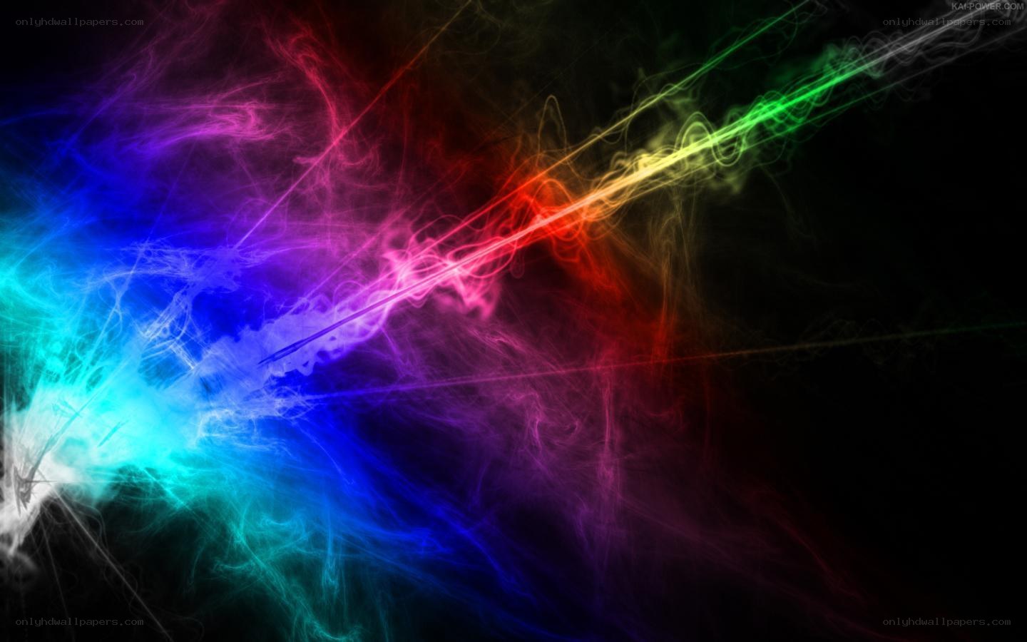 Colorful light streaks