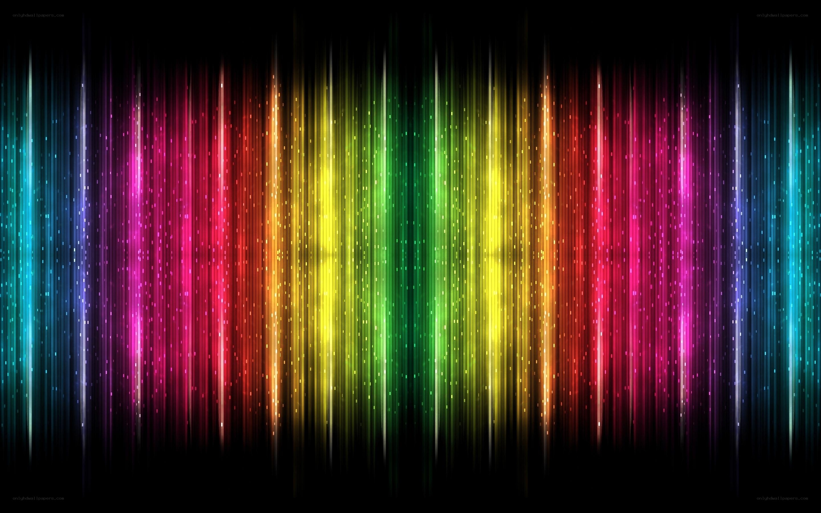 colorful light streaks