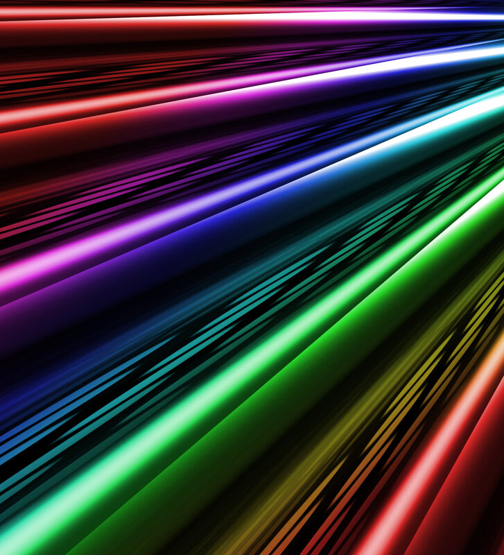 colorful light streaks