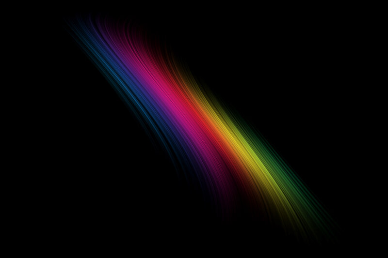 colorful light streaks