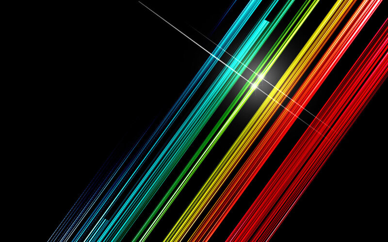 colorful light streaks