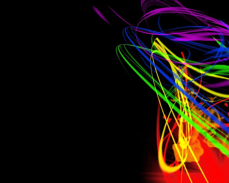 colorful light streaks