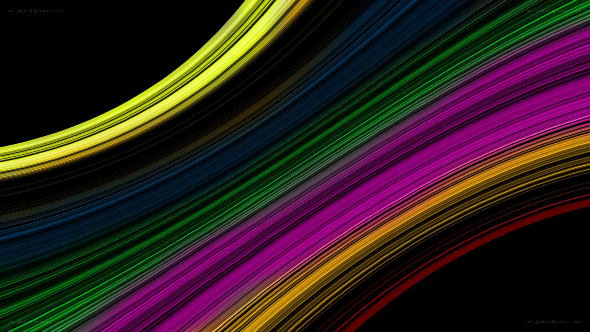 colorful light streaks