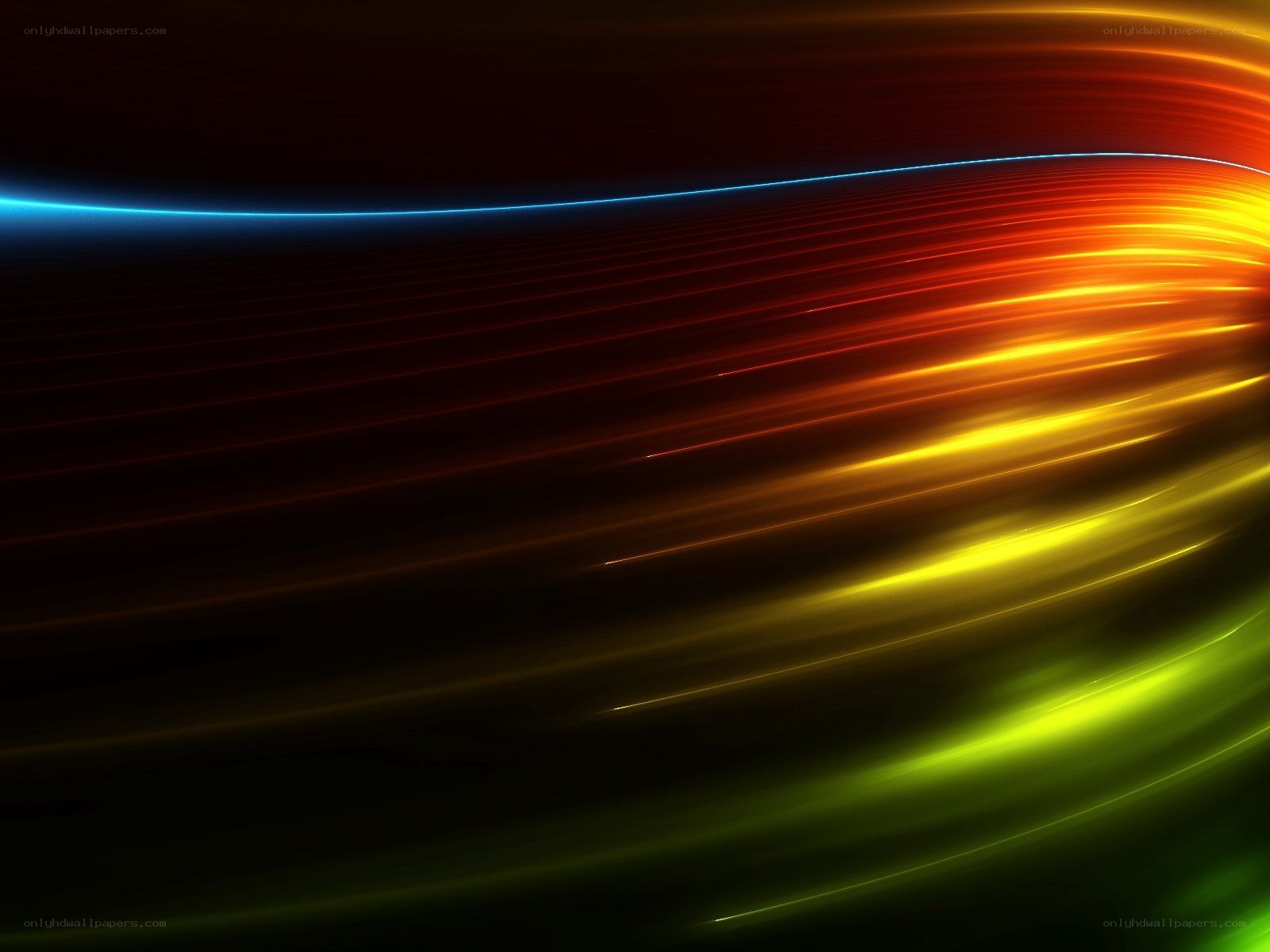 Colorful light streaks