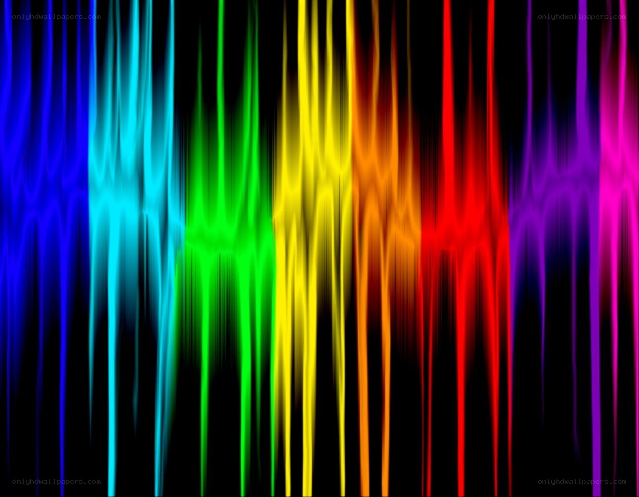 colorful light streaks