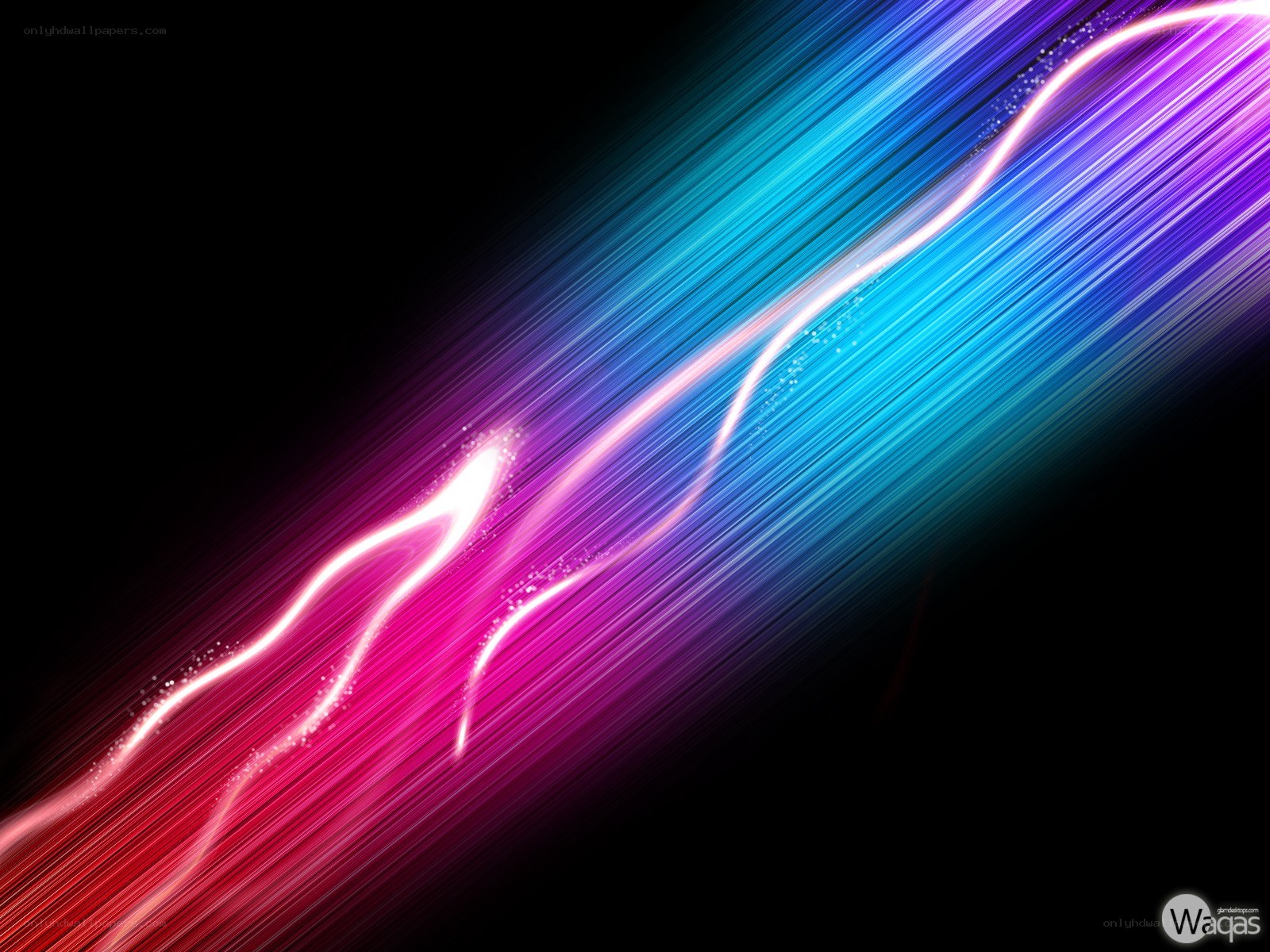 colorful light streaks