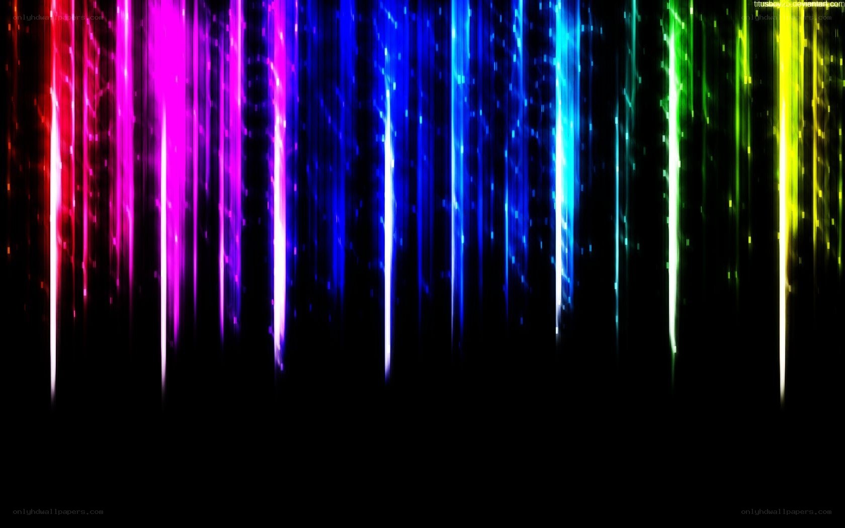 colorful light streaks