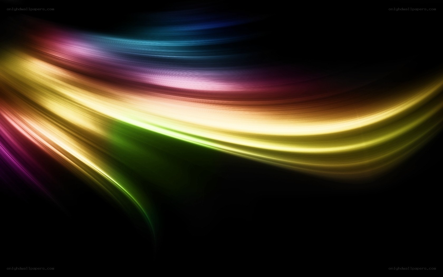 colorful light streaks