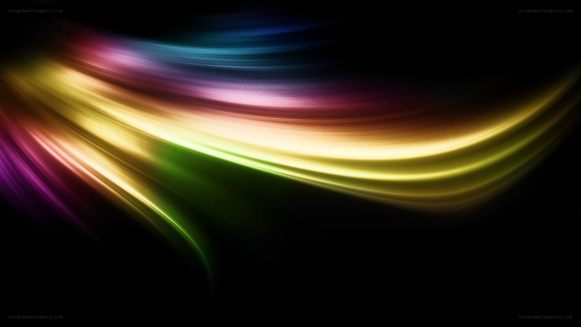 colorful light streaks