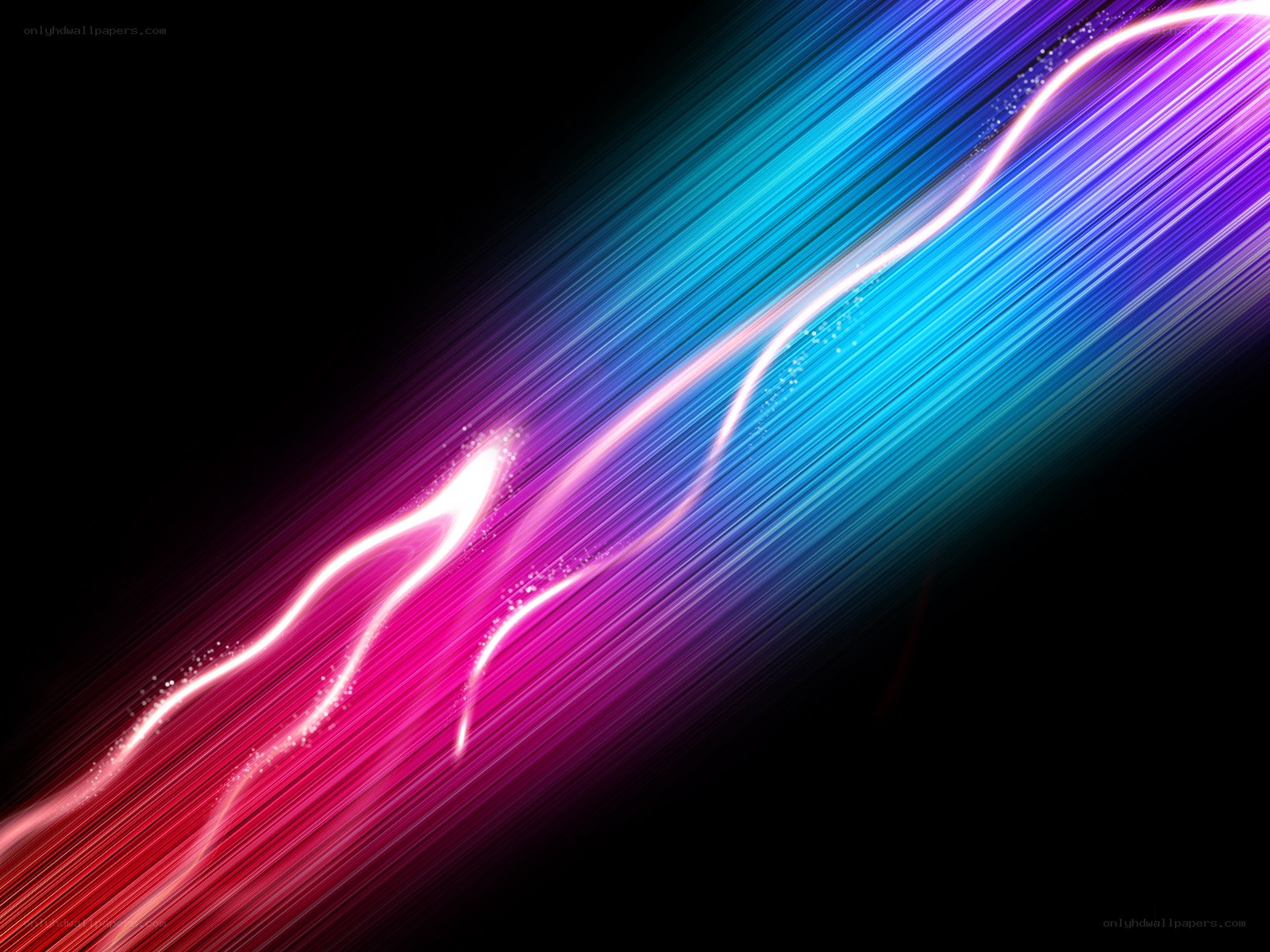 colorful light streaks