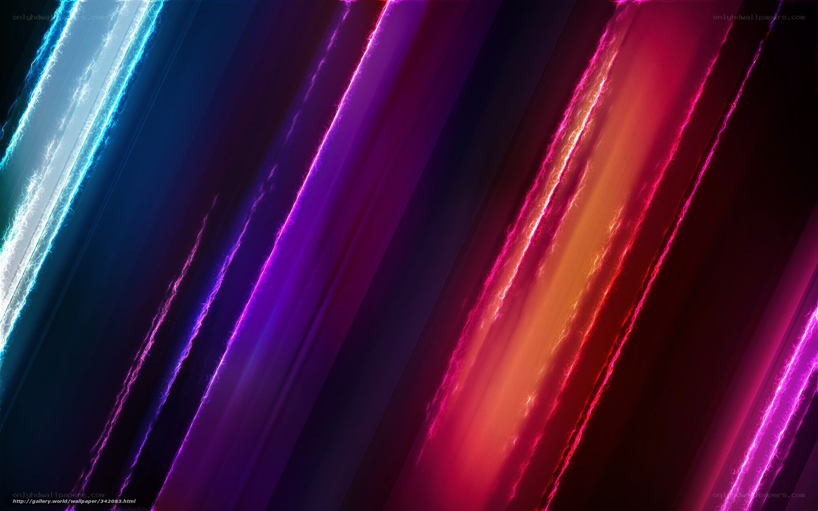 Colorful light streaks abstract