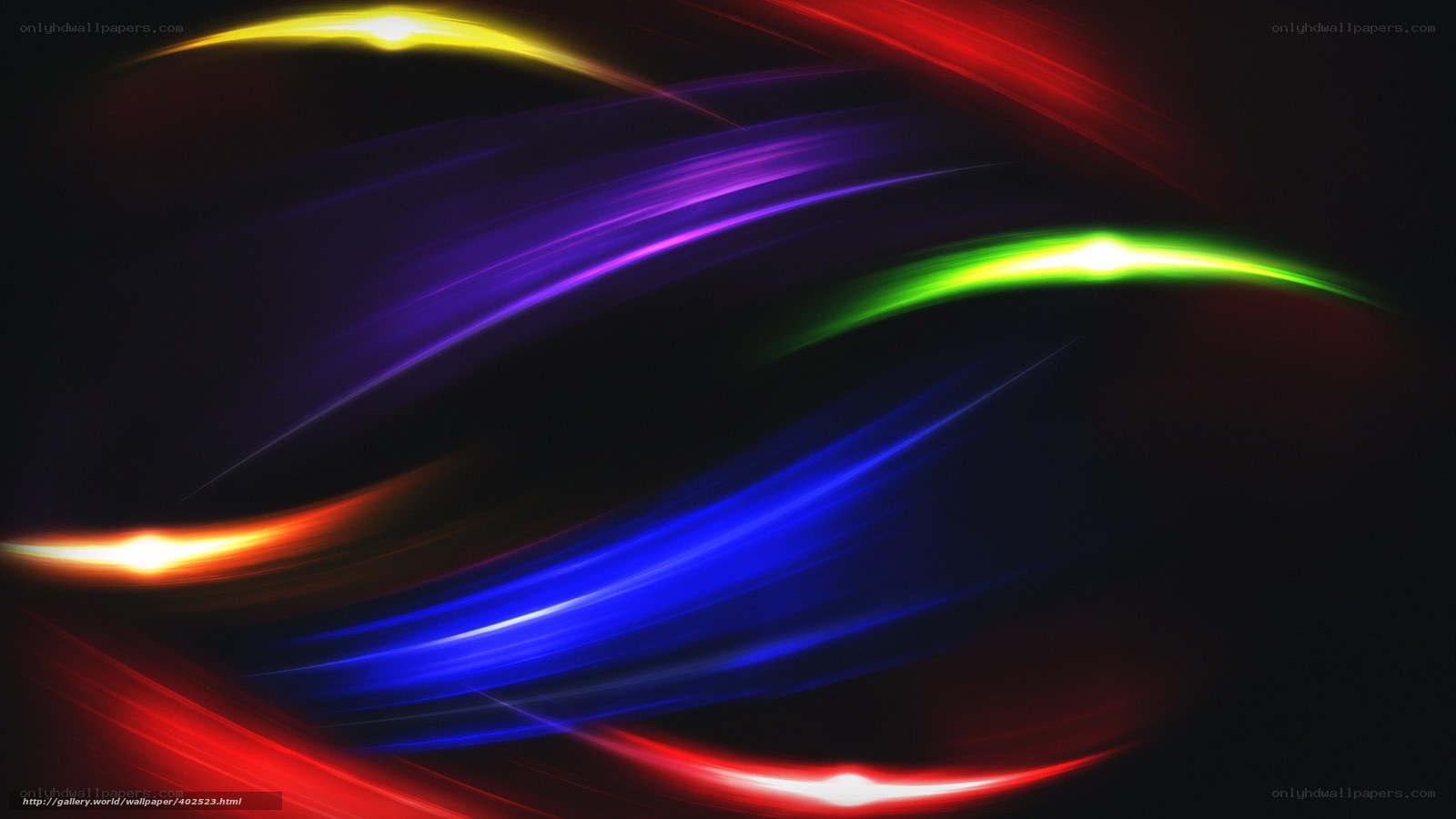 Colorful light streaks abstract