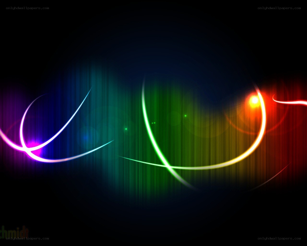 colorful light streaks abstract