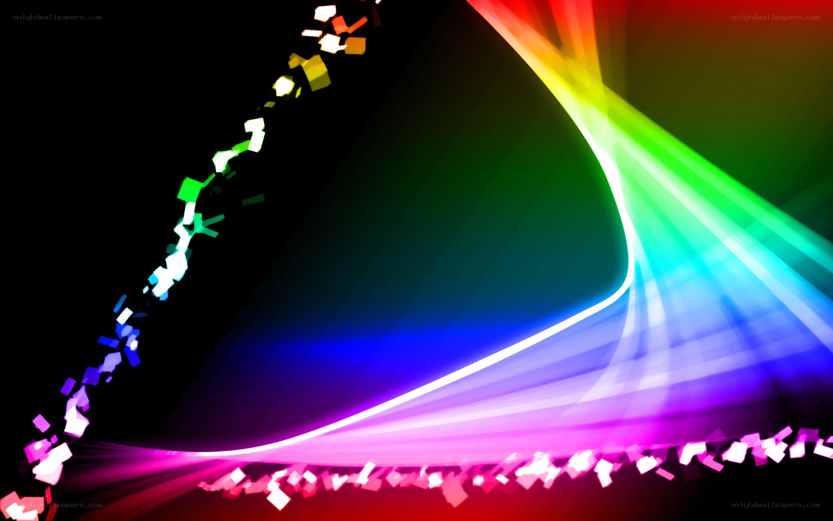 colorful light streaks abstract