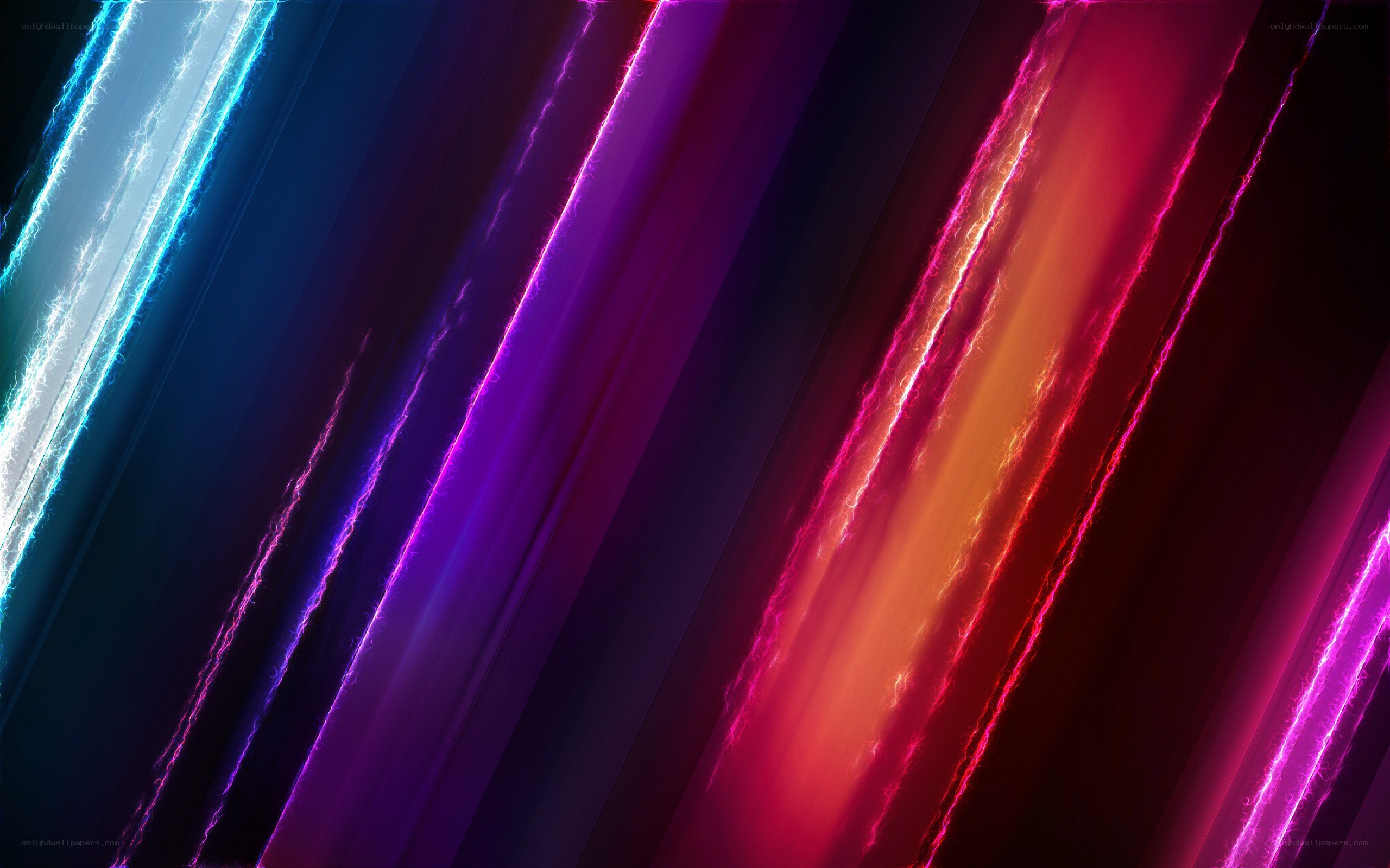 Colorful light streaks abstract