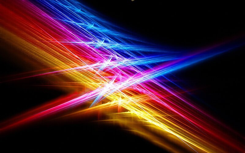 Colorful light streaks abstract